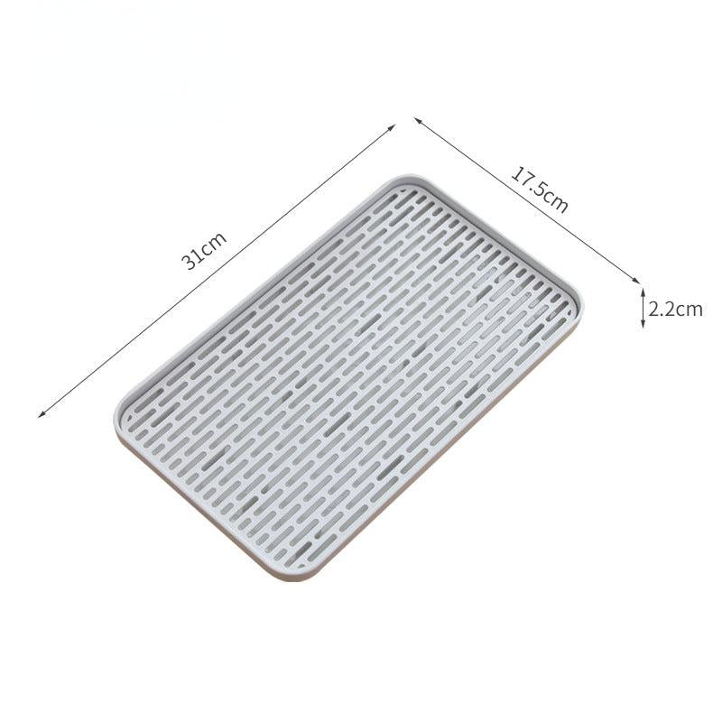 Stylish Double Layer Drainer Tray Dish Drying Rack And Cup Storage Tray
