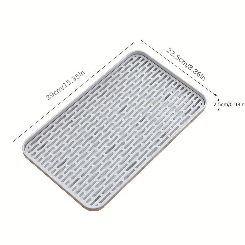 Stylish Double Layer Drainer Tray Dish Drying Rack And Cup Storage Tray