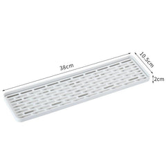 Stylish Double Layer Drainer Tray Dish Drying Rack And Cup Storage Tray