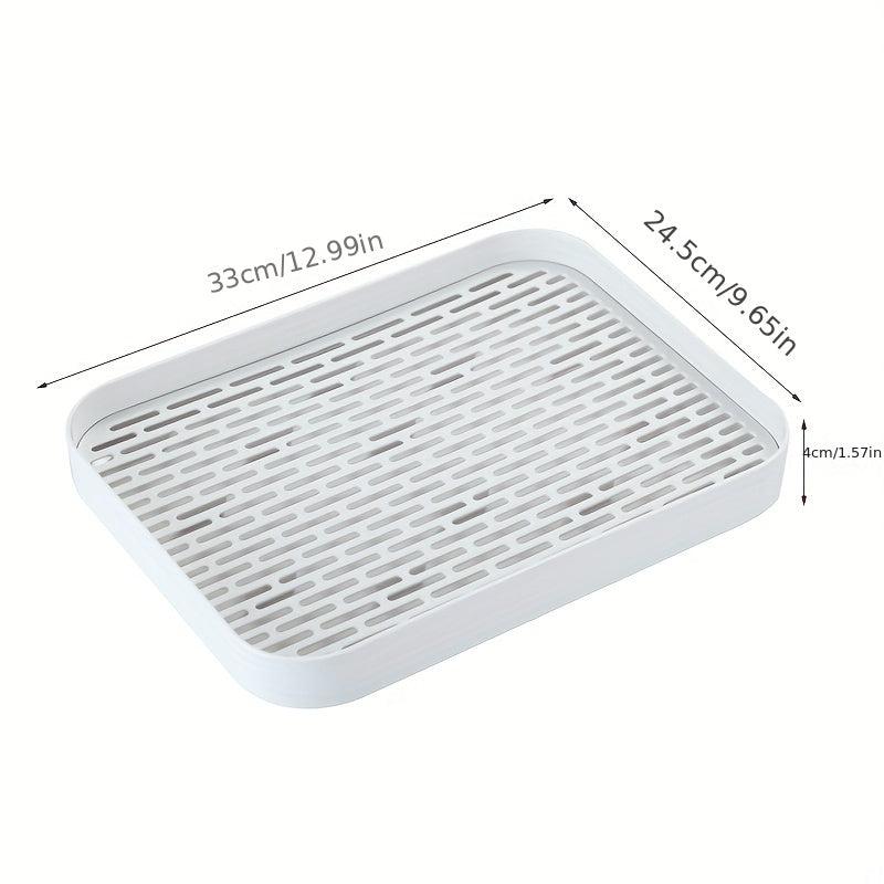 Stylish Double Layer Drainer Tray Dish Drying Rack And Cup Storage Tray