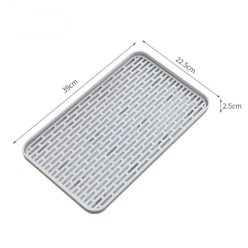 Stylish Double Layer Drainer Tray Dish Drying Rack And Cup Storage Tray