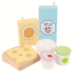 Kids' Kitchen Play Set with Simulation Meal Toys
