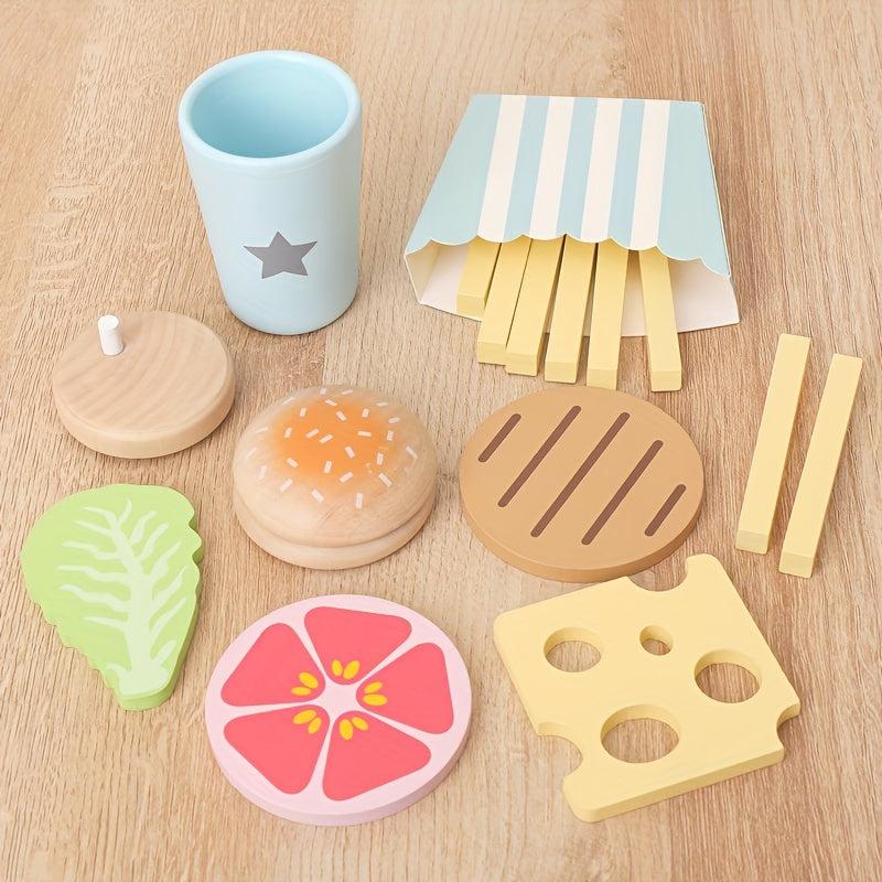 Kids' Kitchen Play Set with Simulation Meal Toys