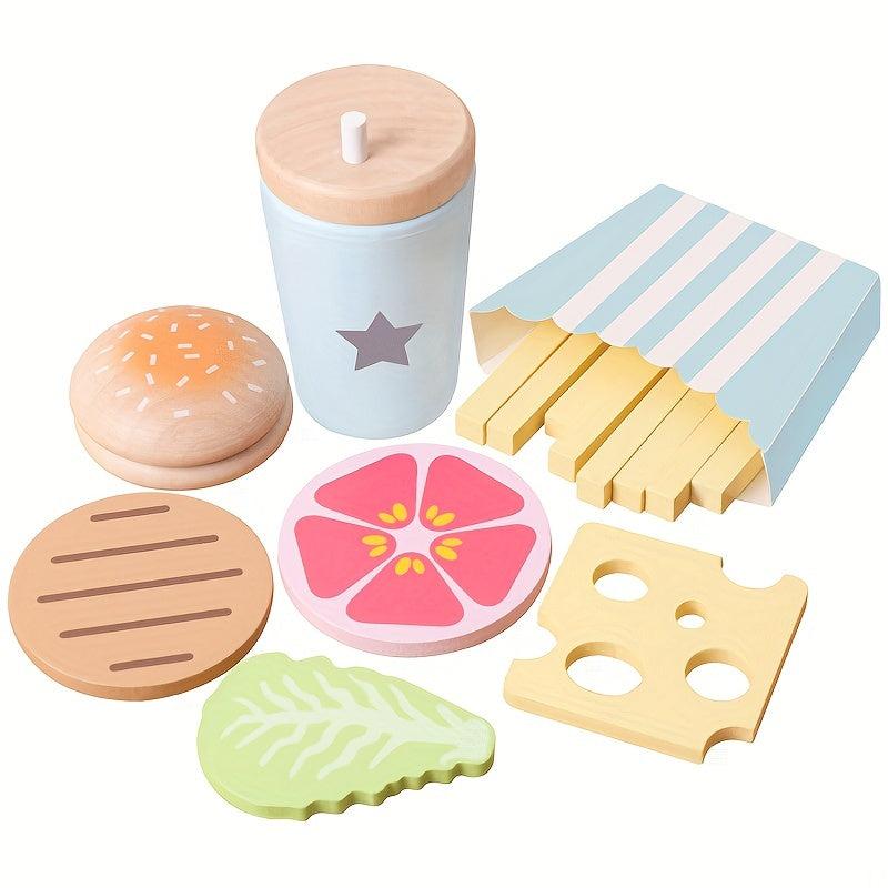 Kids' Kitchen Play Set with Simulation Meal Toys