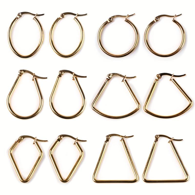 Stylish Stainless Steel Earrings - Hypoallergenic & Unique