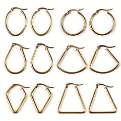Stylish Stainless Steel Earrings - Hypoallergenic & Unique