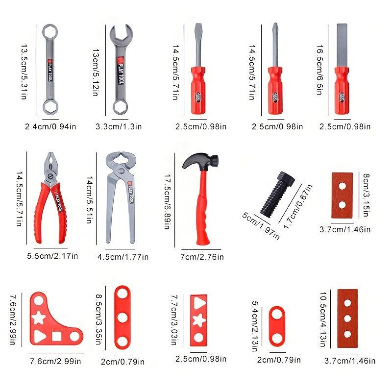 Kids' Fun and Educational Toolbox Set - Boys and Girls