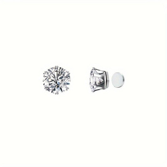 10-Piece Zircon Magnetic Ear Clip Set, No Ear Hole Required