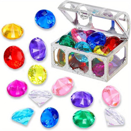Treasure Chest Pirate Diving Gem Swimming Pool Toy Set