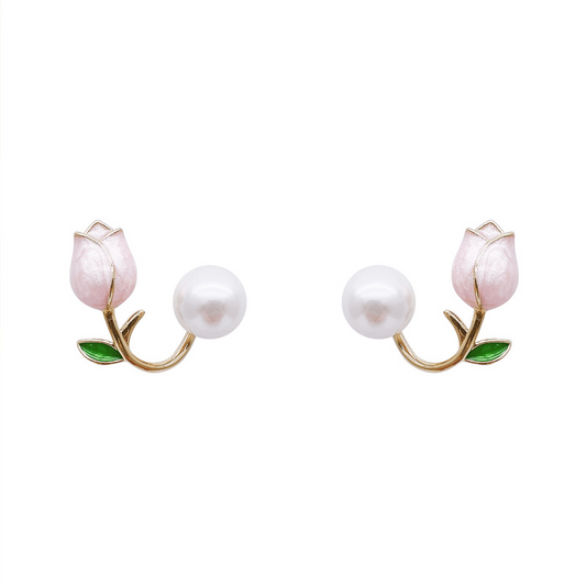 Personality Tulip Stud Earrings Ear Jewelry