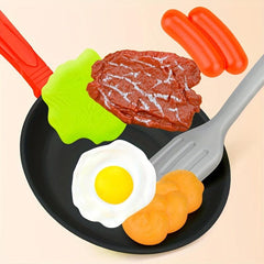 Kids Play House Pan Simulation Kitchen Toy Set - 8 Pieces