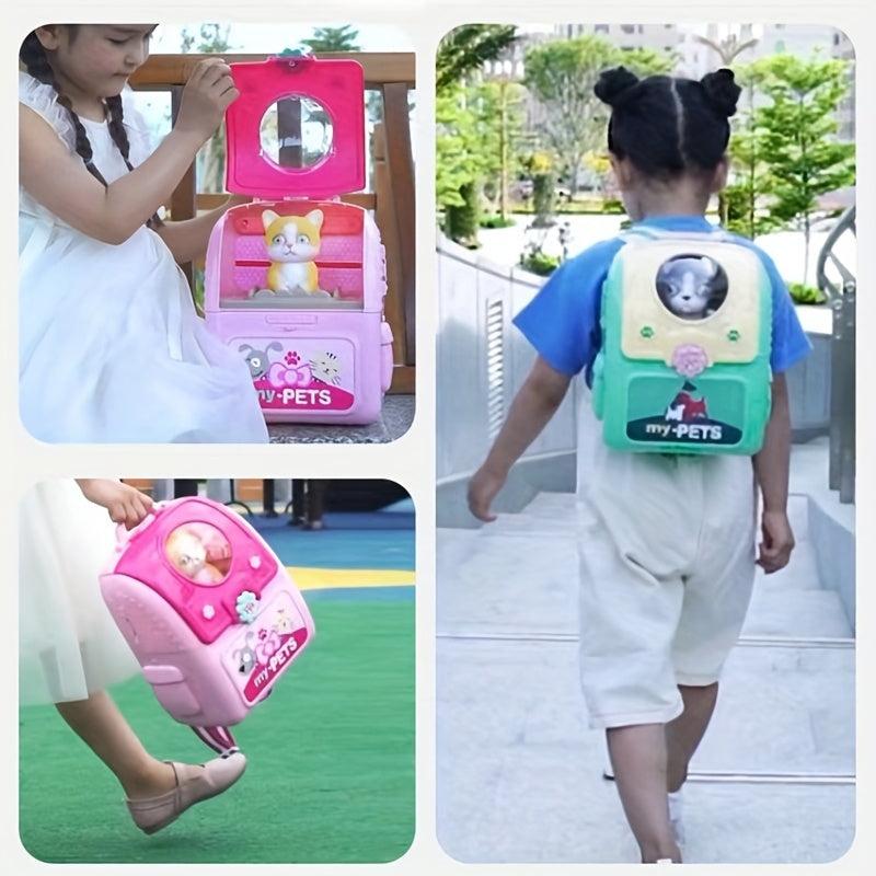 Pet Backpack Toy Cat Platform Space Bag Backpack for Boys and Girls
