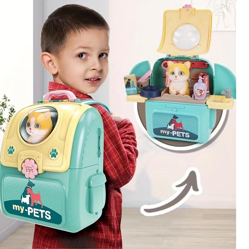Pet Backpack Toy Cat Platform Space Bag Backpack for Boys and Girls