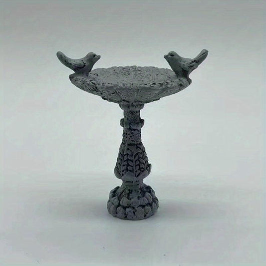 Mini Resin Bird Bath Fountain Dollhouse