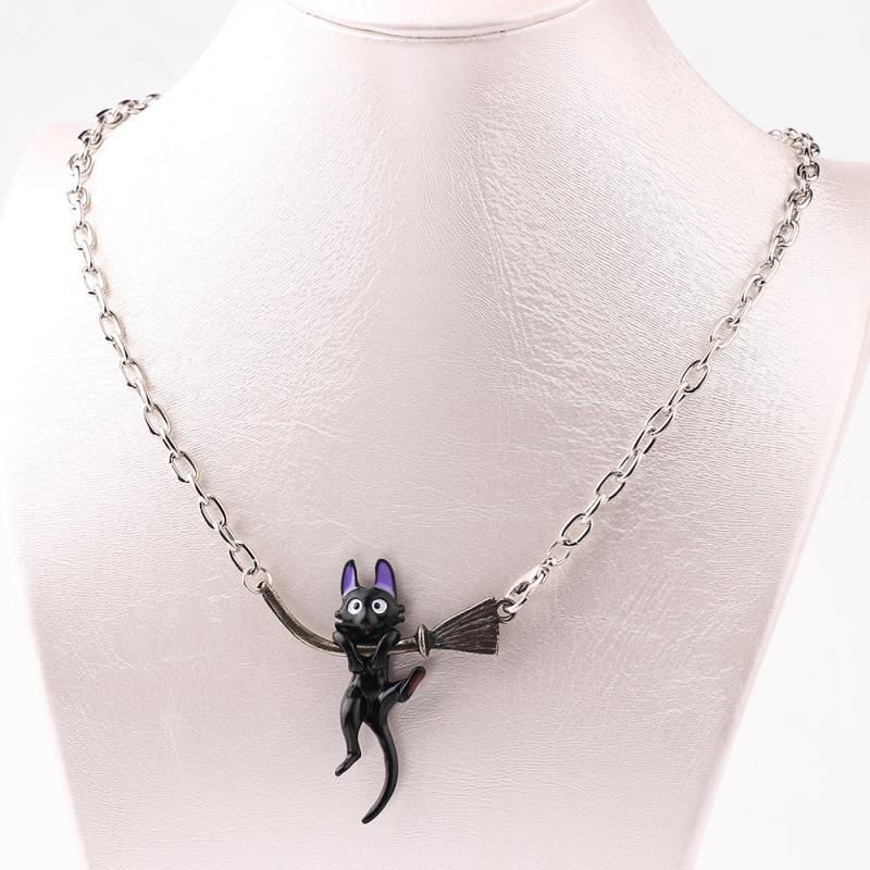Cartoon Cat Necklace Metal Pendant Charm Gift for Her
