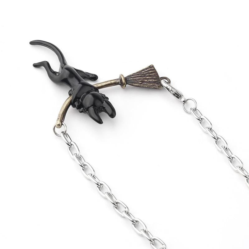Cartoon Cat Necklace Metal Pendant Charm Gift for Her