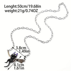 Cartoon Cat Necklace Metal Pendant Charm Gift for Her