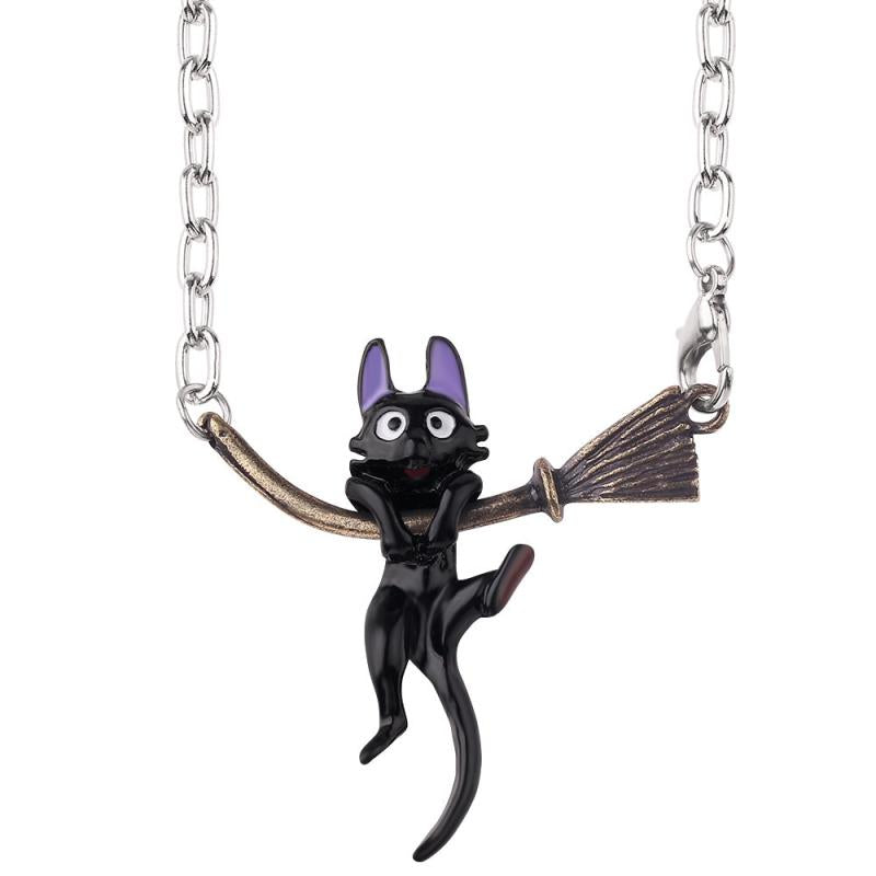 Cartoon Cat Necklace Metal Pendant Charm Gift for Her