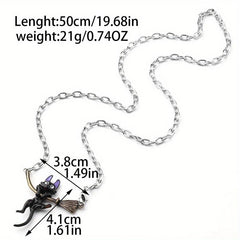 Cartoon Cat Necklace Metal Pendant Charm Gift for Her