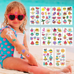 Summer Hawaiian Mermaid Butterfly Waterproof Tattoo Sticker