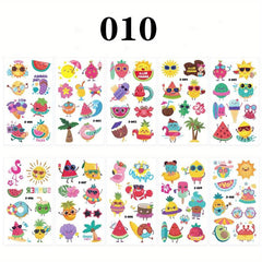 Summer Hawaiian Mermaid Butterfly Waterproof Tattoo Sticker