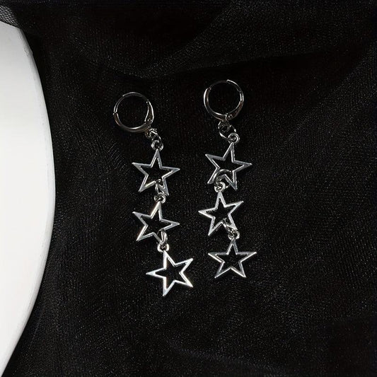 Punk Style Star Earrings Dress Up Accessories For Friends