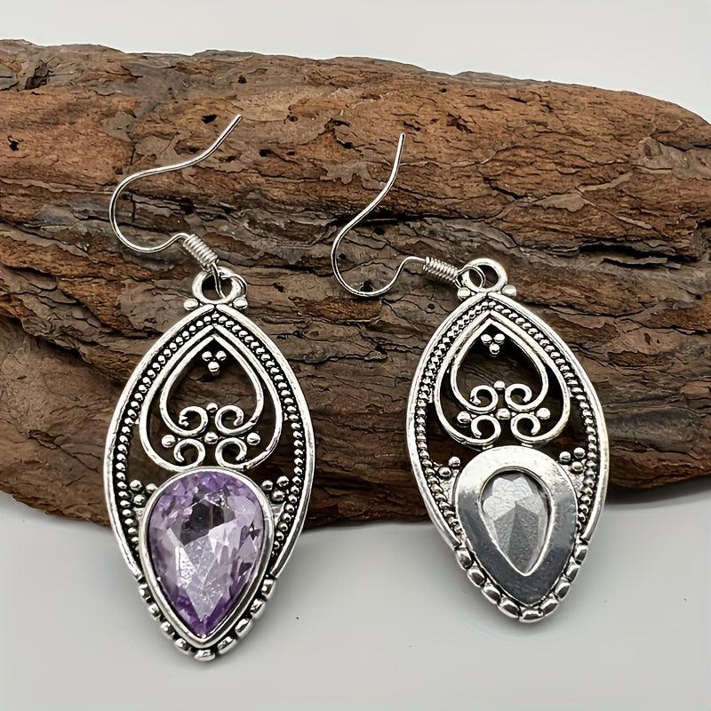 Amethyst Silver Earrings - Ideal Anniversary Gift
