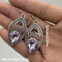 Amethyst Silver Earrings - Ideal Anniversary Gift