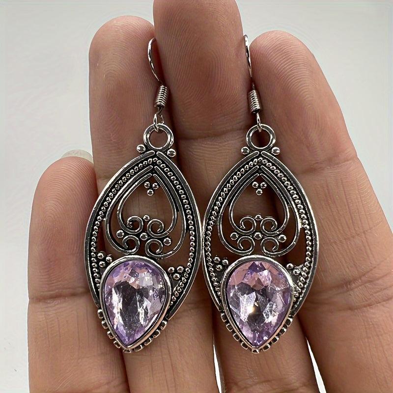 Amethyst Silver Earrings - Ideal Anniversary Gift