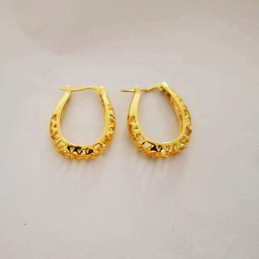 Heart Shaped Hoop Earrings for Women Girls