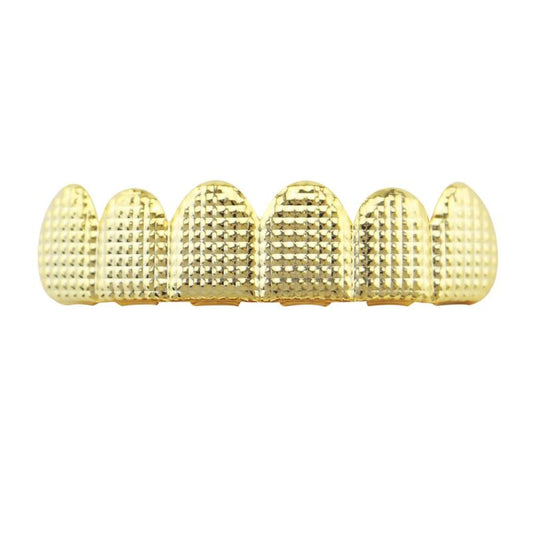 Plated Hip Hop Teeth Grills Top & Bottom Brace for Perfect Smile