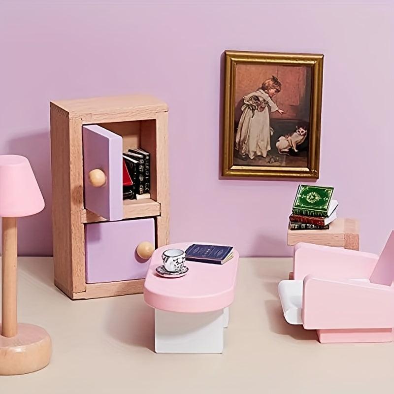 Mini Dollhouse Classical Book Set 1:12 Play House Props