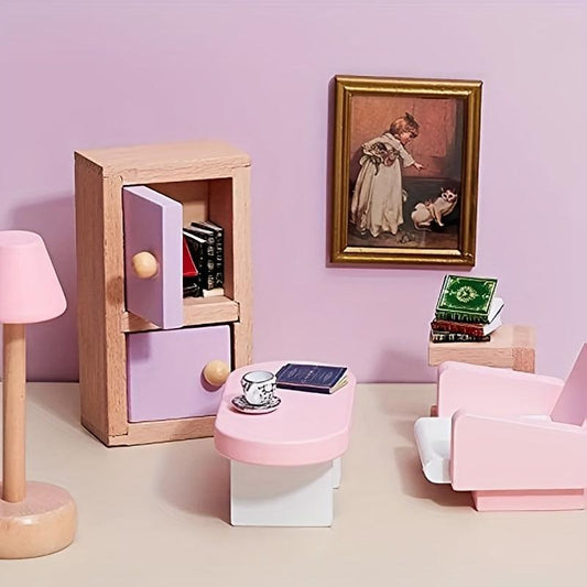 Mini Dollhouse Classical Book Set 1:12 Play House Props