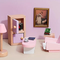 Mini Dollhouse Classical Book Set 1:12 Play House Props