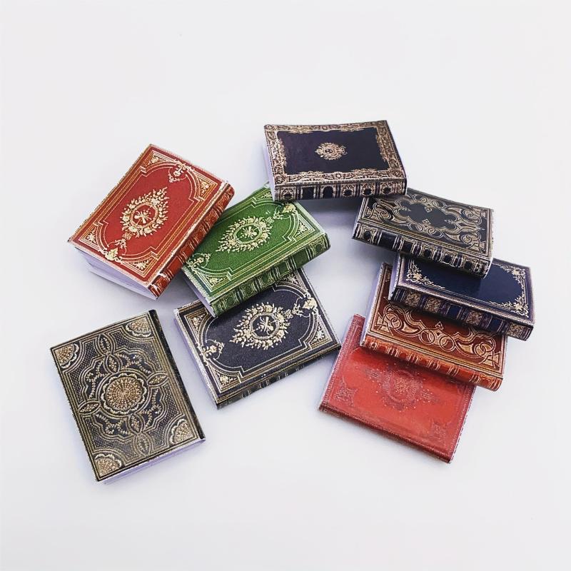 Mini Dollhouse Classical Book Set 1:12 Play House Props