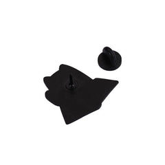 Cat Shaped Enamel Brooch - Cute and Stylish Accessory