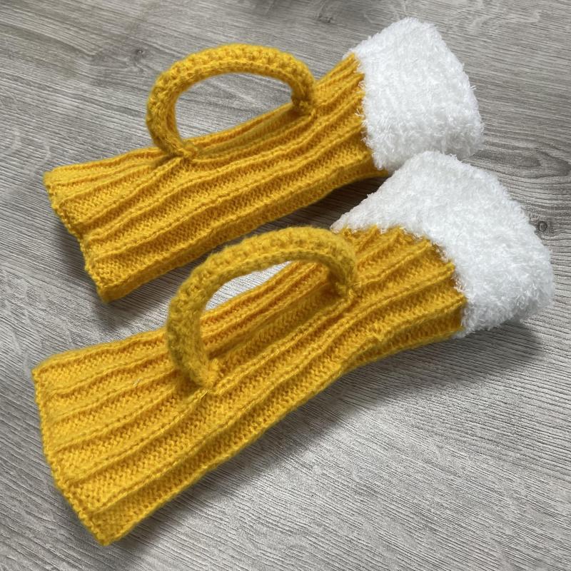 Unisex 3D Beer Cup Foot & Neck Covers - Keep Warm This Winter