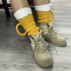 Unisex 3D Beer Cup Foot & Neck Covers - Keep Warm This Winter
