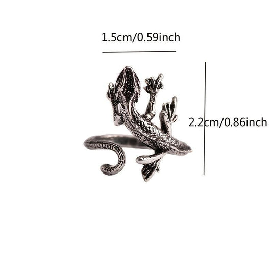 Small Lizard Open Ring For Men And Women Animal Ring Men Party Jewelry