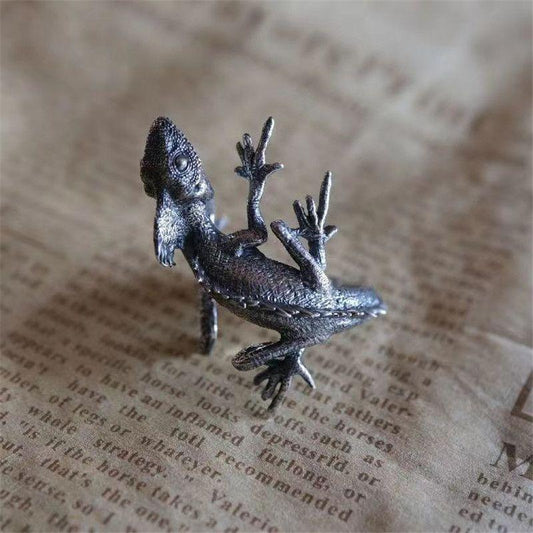 Small Lizard Open Ring For Men And Women Animal Ring Men Party Jewelry