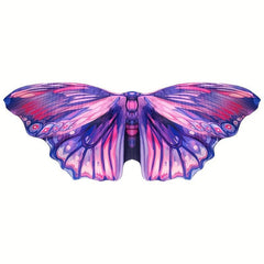 Kids Butterfly Wings Moth Purple Green Cosplay Costume