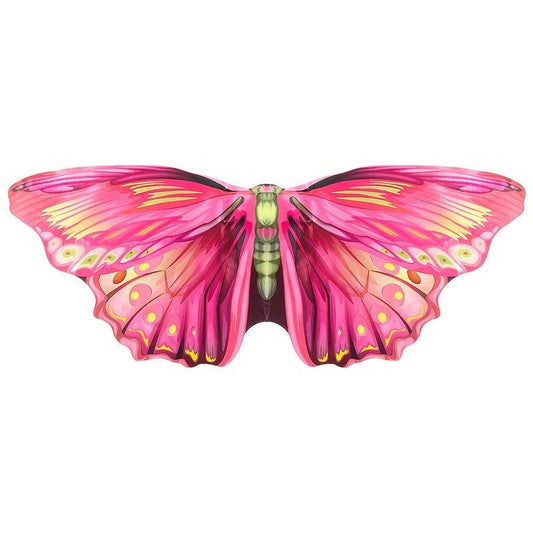 Kids Butterfly Wings Moth Purple Green Cosplay Costume