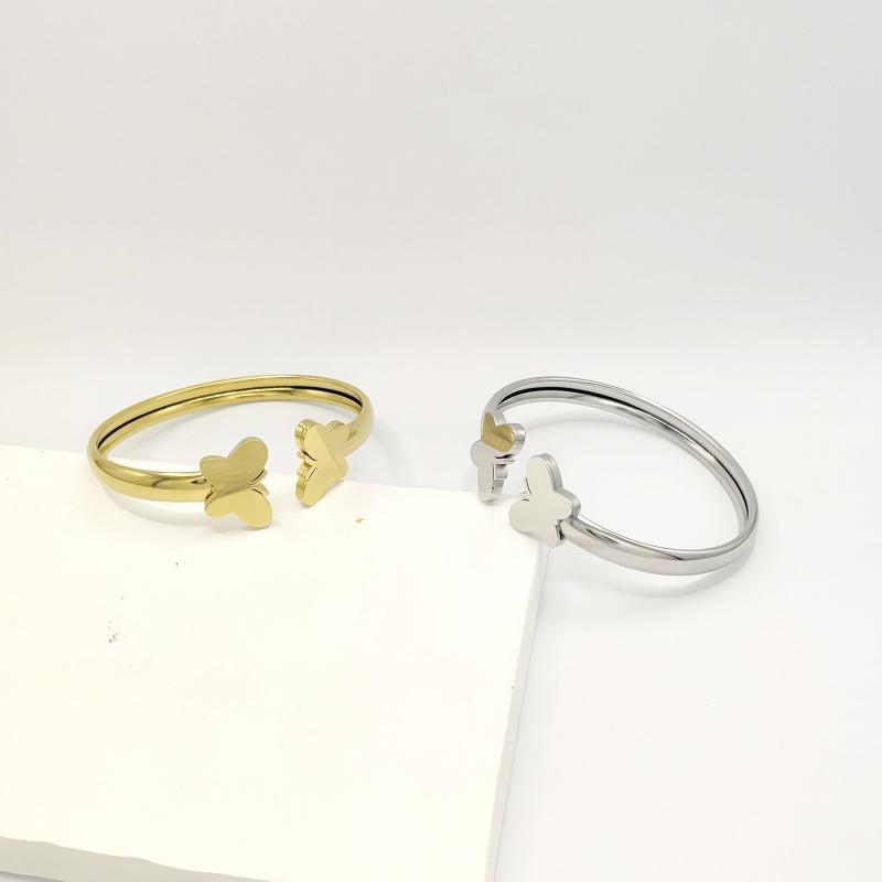 Vintage Chinese Style Stainless Steel Bangle