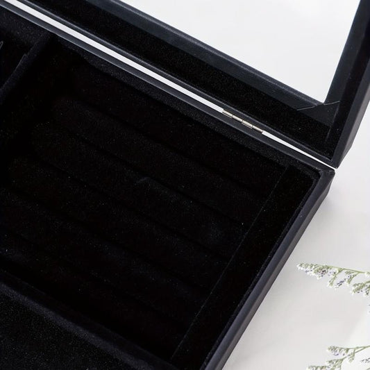 Leather Jewelry Display Box for Earrings Necklaces Bangles