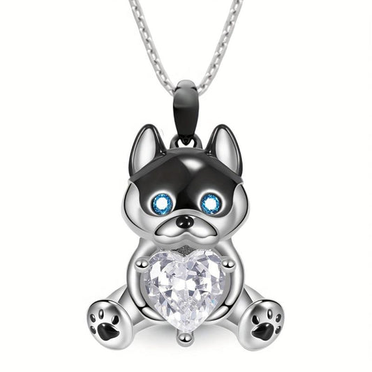 Husky Pendant Necklace Animal Style Women's Jewelry