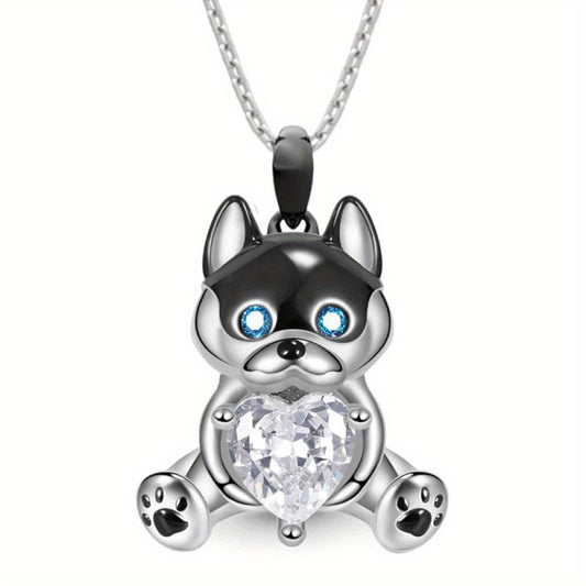 Husky Pendant Necklace Animal Style Women's Jewelry