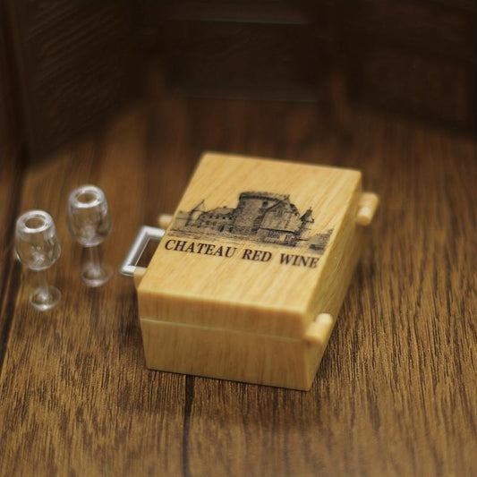 12 Dollhouse Accessories for Food Wine Play Scene Decor