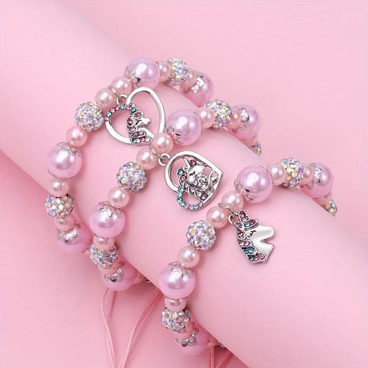 Unicorn Girl Unicorn Woven Bracelet Girls Jewelry Unicorn Birthday