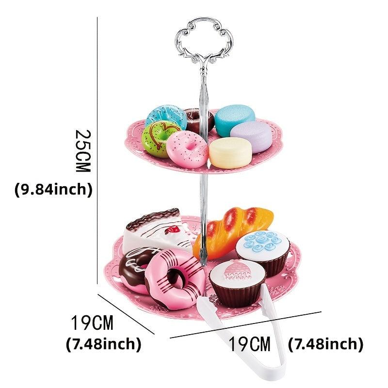 Pretend Tea Party Set For Little Girls 38PCS Coffee Maker Set