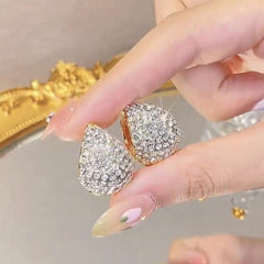 Water Drop Hoop Earrings Ear Buckle Female Temperament Earrings
